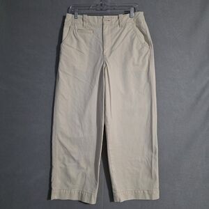 Madewell The Relaxed Chino Pants Antique Cream NL220 Size 8